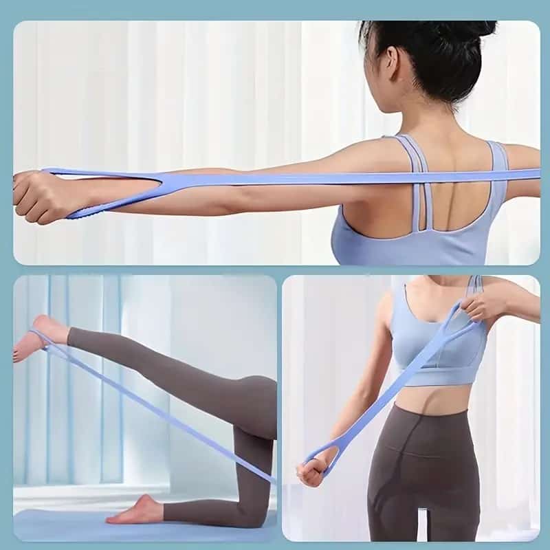 Yoga Fitness Elastic Band, Portable Strength Training Band, Silicone Resistance Band For Arm Back Shoulder Yoga Fitness Elastic Band, Portable Strength Training Band, Silicone Resistance Band For Arm Back Shoulder